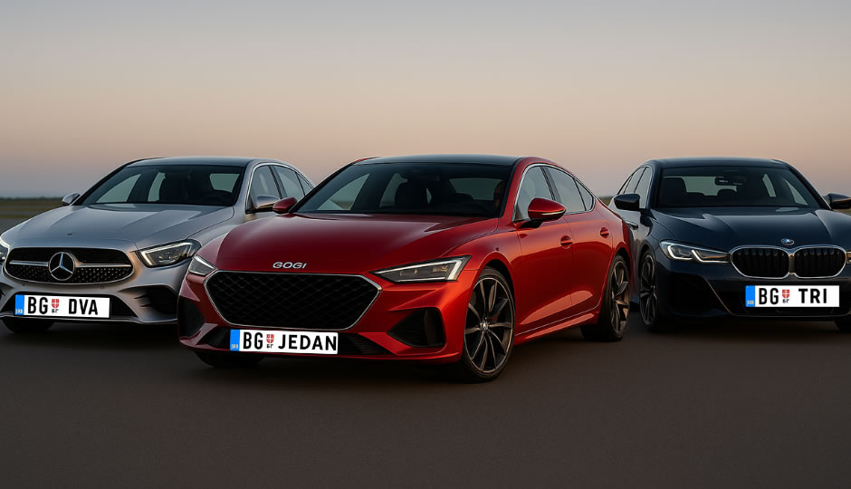 registarska auto tablica